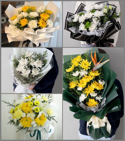 江苏扬州广陵区文峰街道白事花束代送